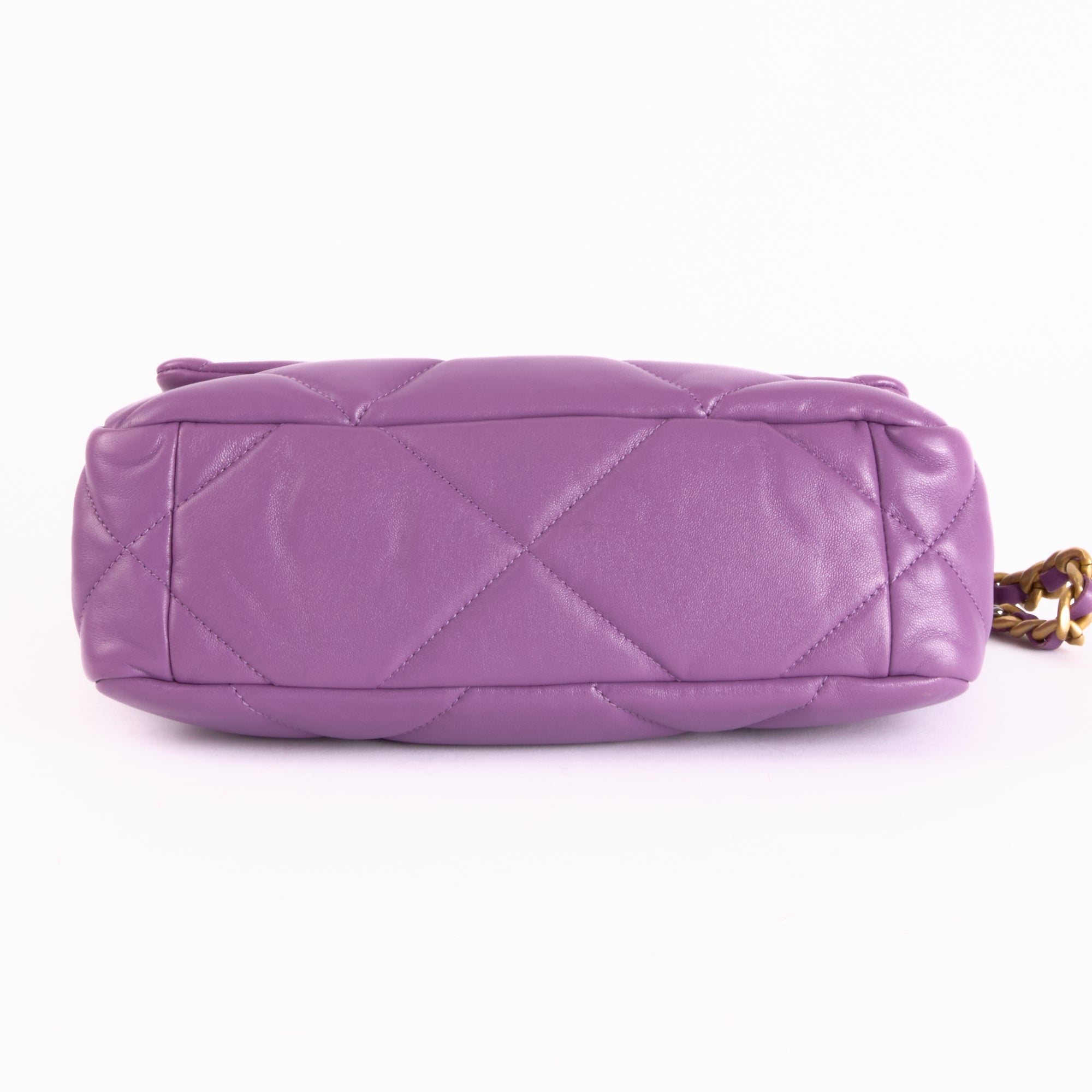CHANEL - Sac bandoulière 19 Small cuir Violet - Hand Bag