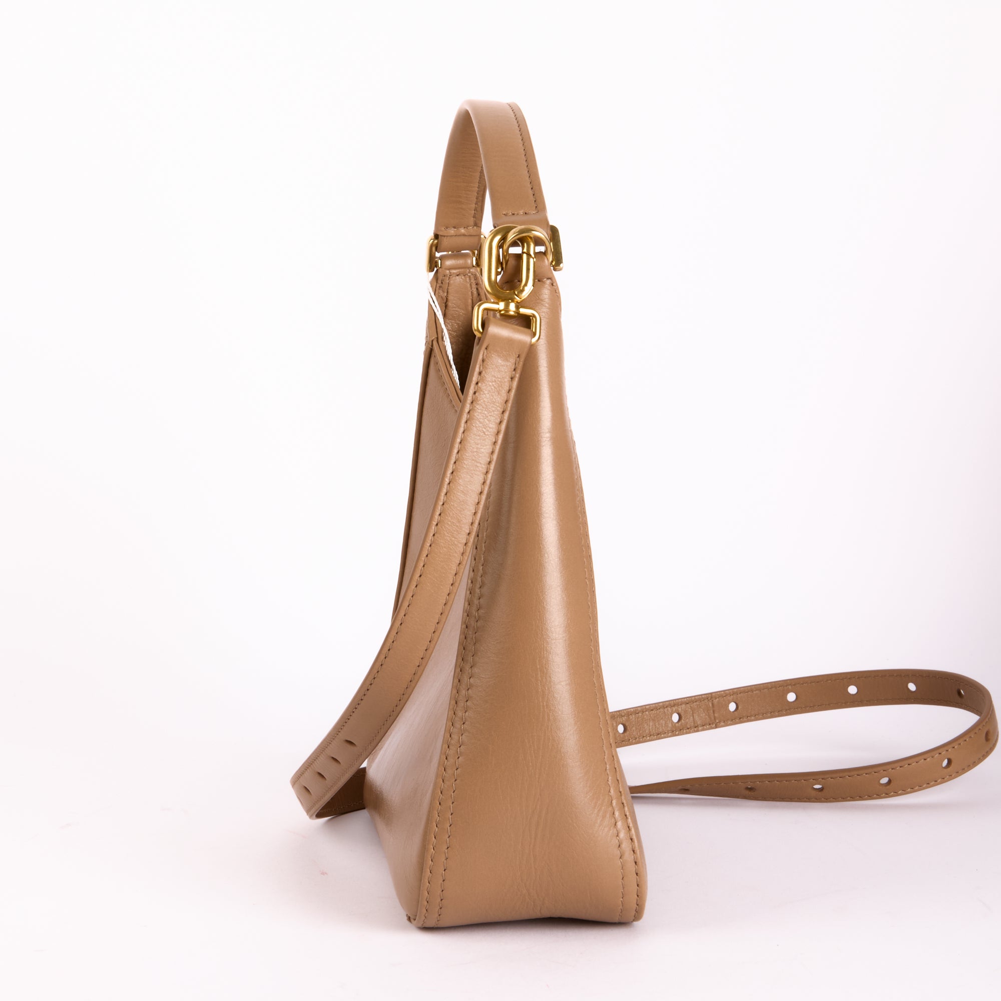 BALENCIAGA - Sac à main BB Soft Hobo Small cuir beige - Hand Bag