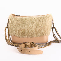 CHANEL - Sac bandoulière Gabrielle PM Shearling cuir - Hand bag