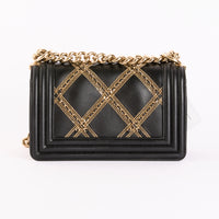 CHANEL - Sac bandoulière Boy Small cuir Matelassé chain - Hand Shoulder Bag