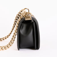 CHANEL - Sac bandoulière Boy Small cuir Matelassé chain - Hand Shoulder Bag