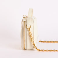 DIOR - Sac à main Caro Box blanc