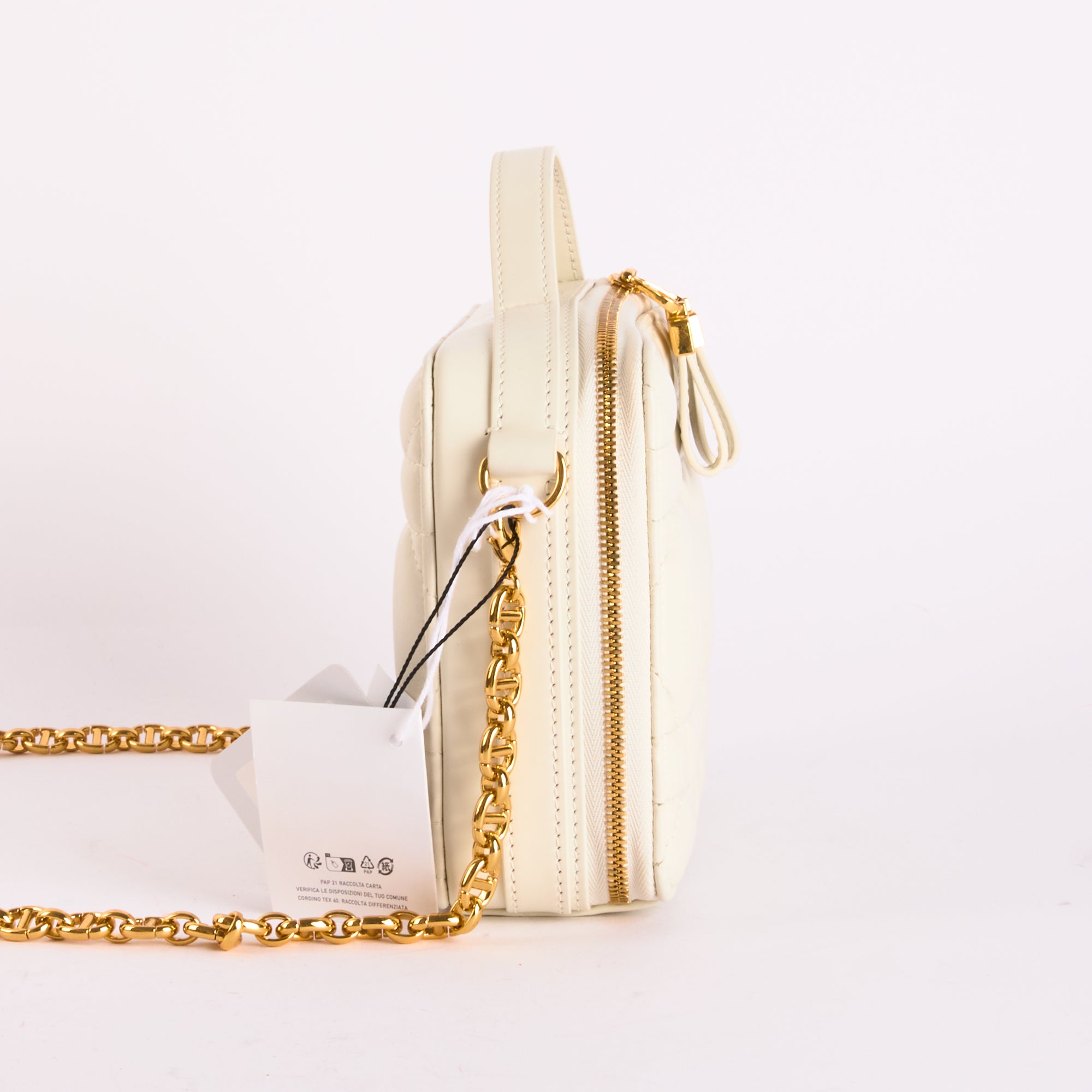 DIOR - Sac à main Caro Box blanc