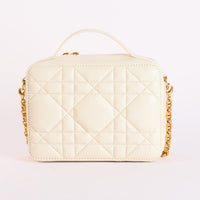 DIOR - Sac à main Caro Box blanc