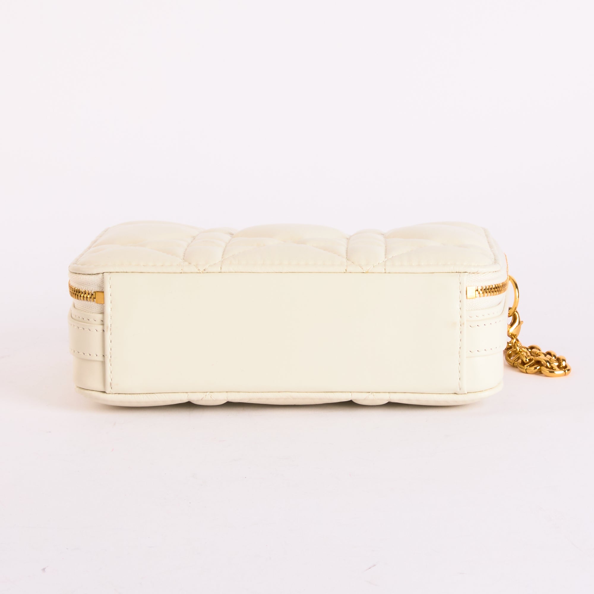 DIOR - Sac à main Caro Box blanc