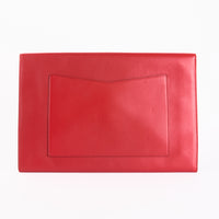 CHANEL - Sac à main Pochette Enveloppe Airlines cuir rouge - Hand clutch bag