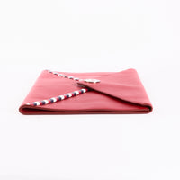 CHANEL - Sac à main Pochette Enveloppe Airlines cuir rouge - Hand clutch bag