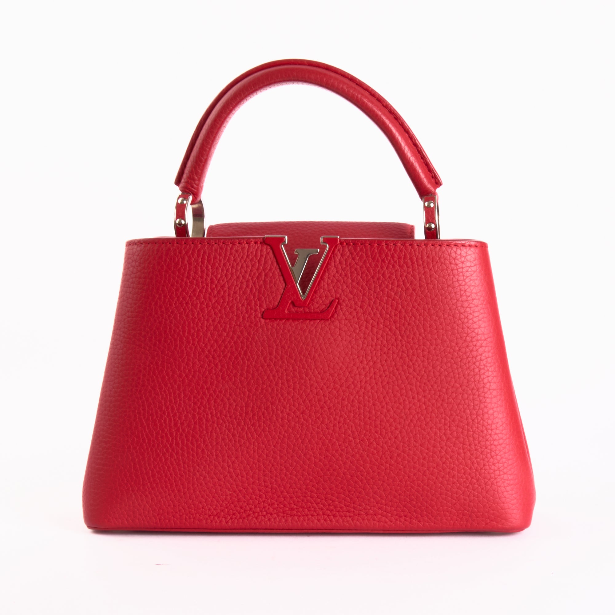 LOUIS VUITTON - Sac à main BB Capucines cuir Rouge - Hand Bag