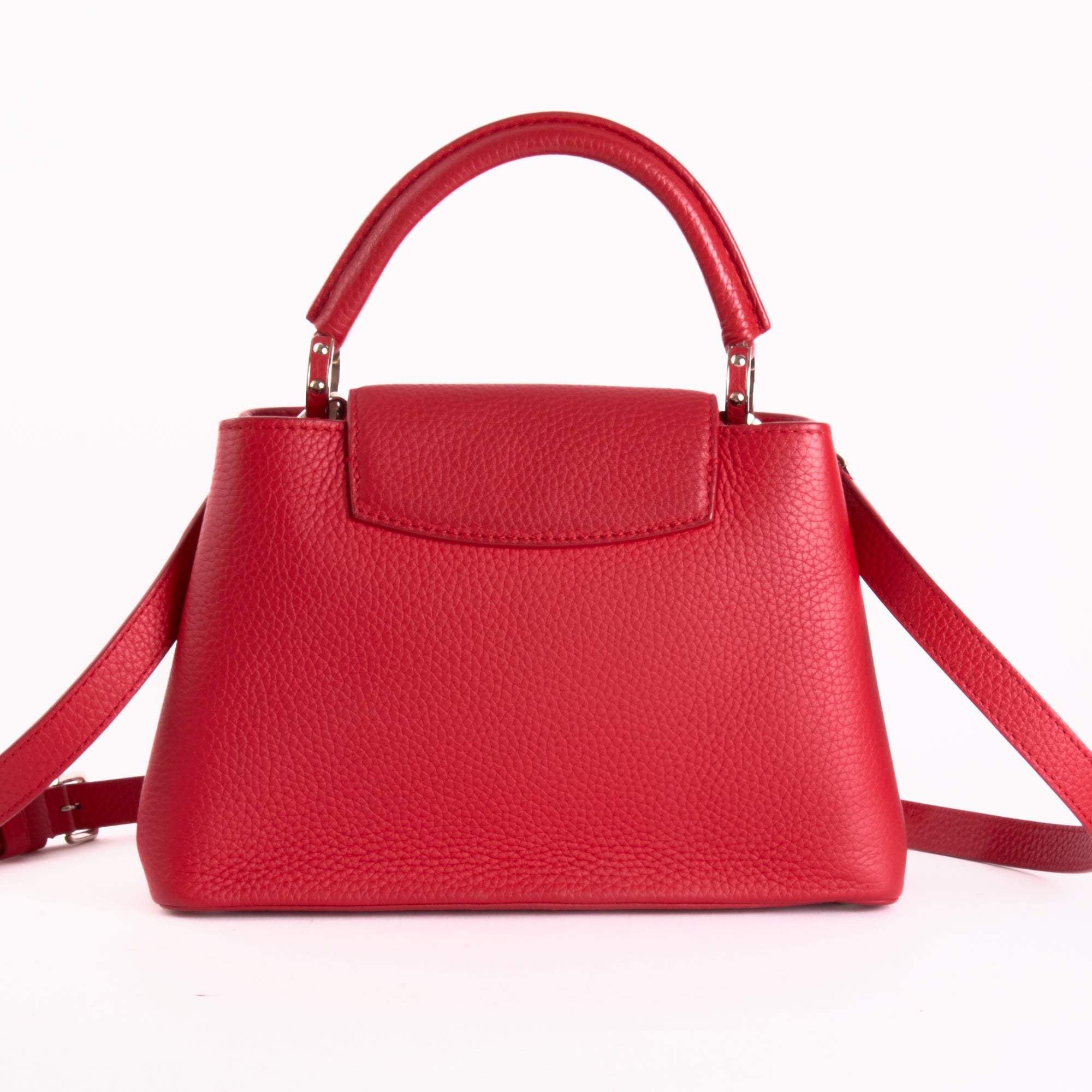 LOUIS VUITTON - Sac à main BB Capucines cuir Rouge - Hand Bag
