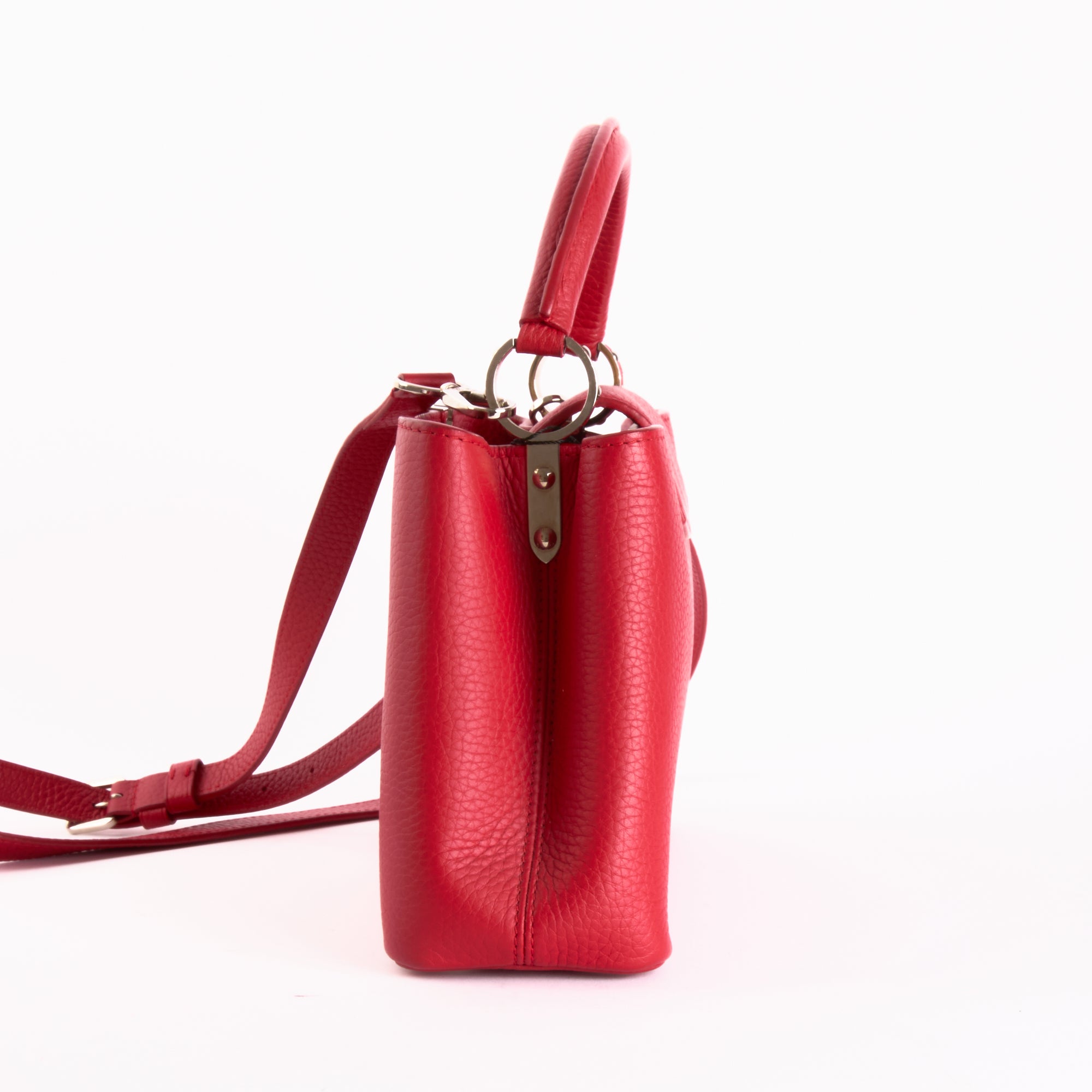 LOUIS VUITTON - Sac à main BB Capucines cuir Rouge - Hand Bag