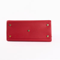 SAINT LAURENT - Large Red Leather Day Handbag 