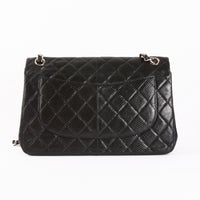 CHANEL - Sac bandoulière Jumbo cuir serpent noir - Hand bag