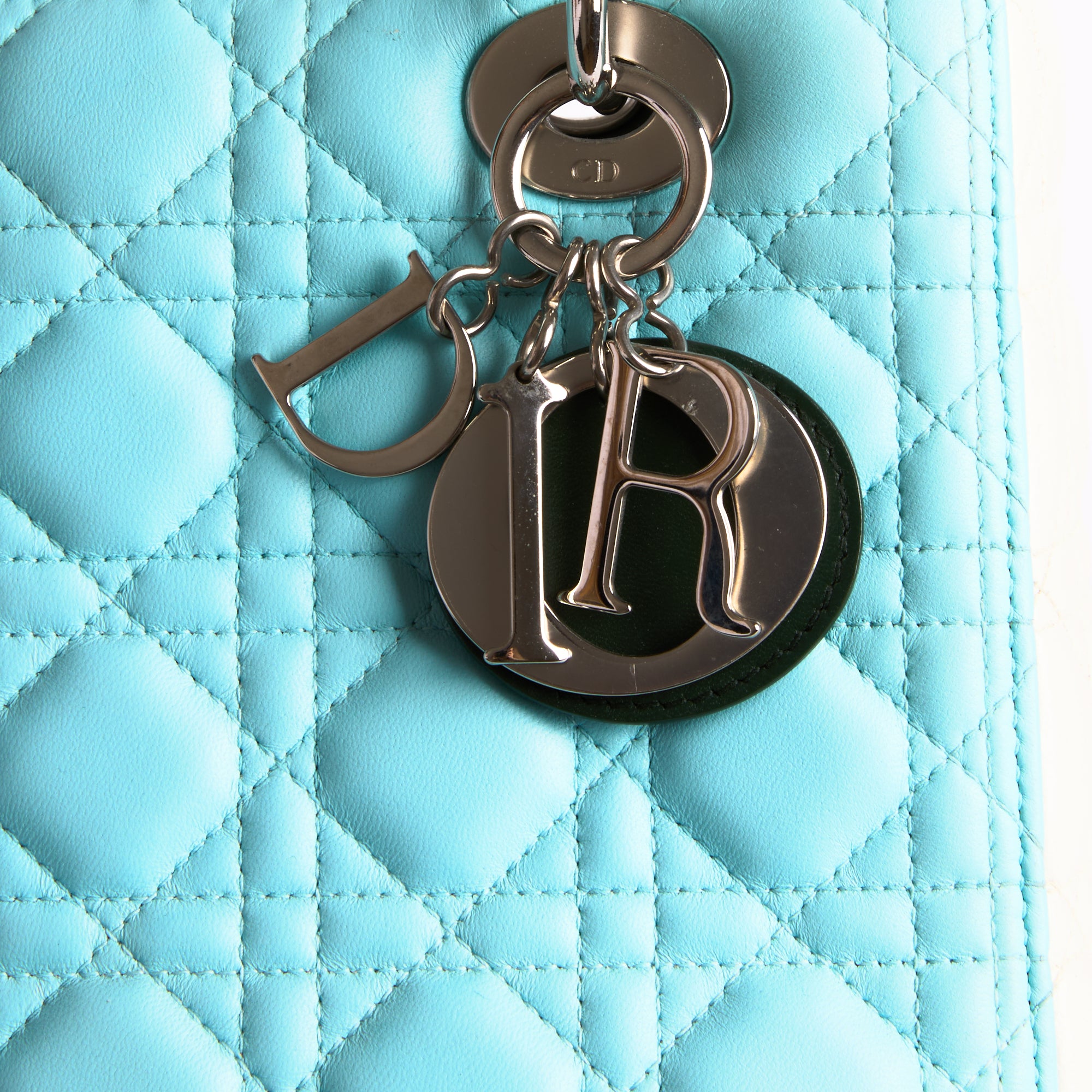 DIOR - Sac à main Medium Lady Dior cuir tricolore - Hand Bag