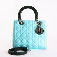 DIOR - Sac à main Medium Lady Dior cuir tricolore - Hand Bag