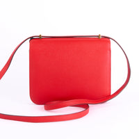 HERMES - Constance 18 handbag in Epsom Red leather - Hand bag 