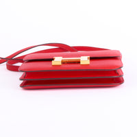 HERMES - Constance 18 handbag in Epsom Red leather - Hand bag 