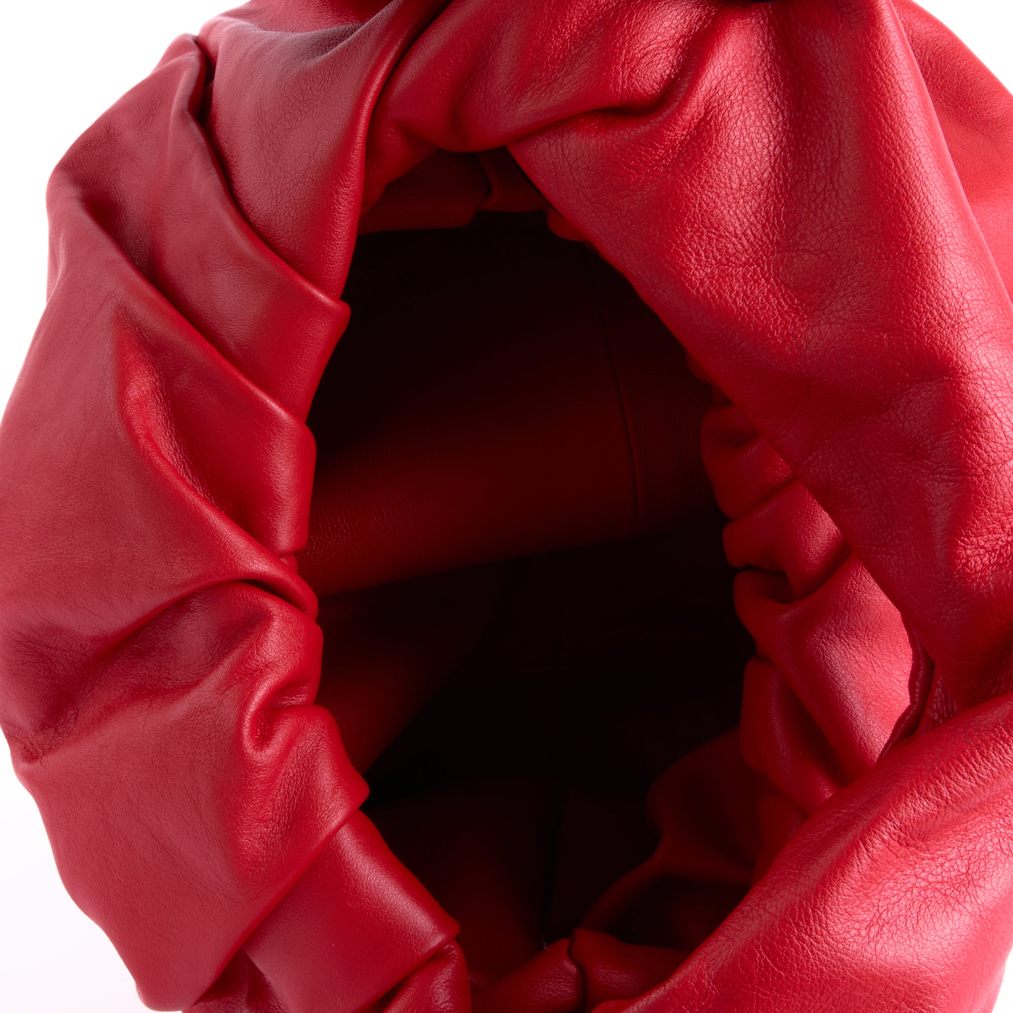 BOTTEGA VENETA - Sac à main Shoulder Pouch cuir rouge - Hand bag