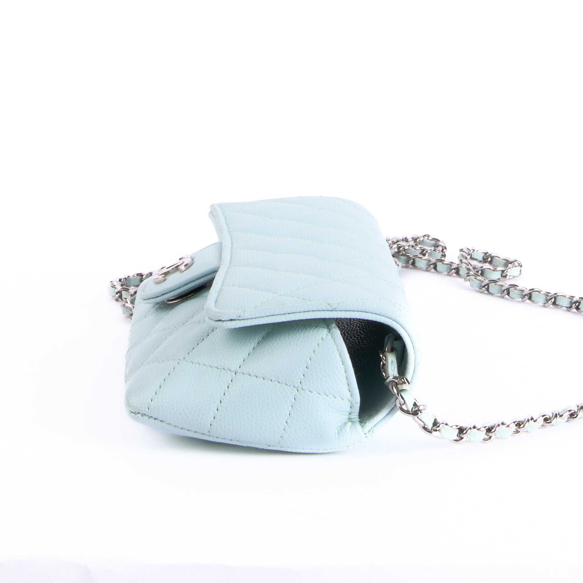 CHANEL - Pochette Timeless Caviar Bleu Ciel - Shoulder Bag