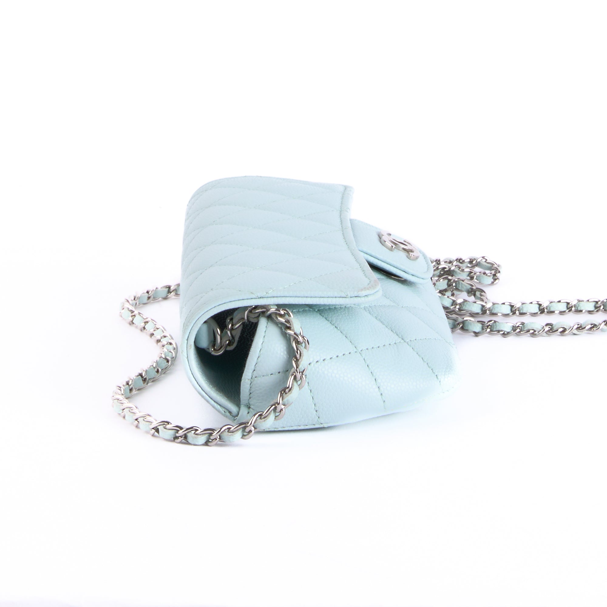 CHANEL - Pochette Timeless Caviar Bleu Ciel - Shoulder Bag