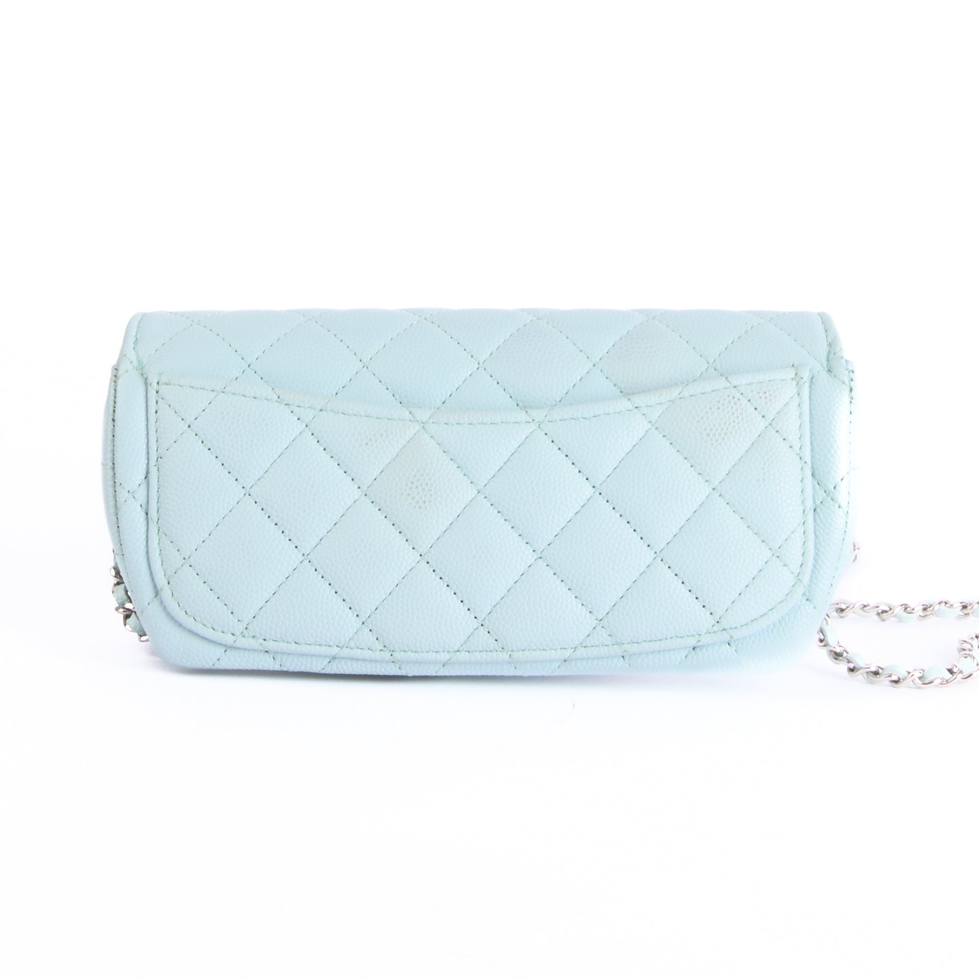 CHANEL - Pochette Timeless Caviar Bleu Ciel - Shoulder Bag