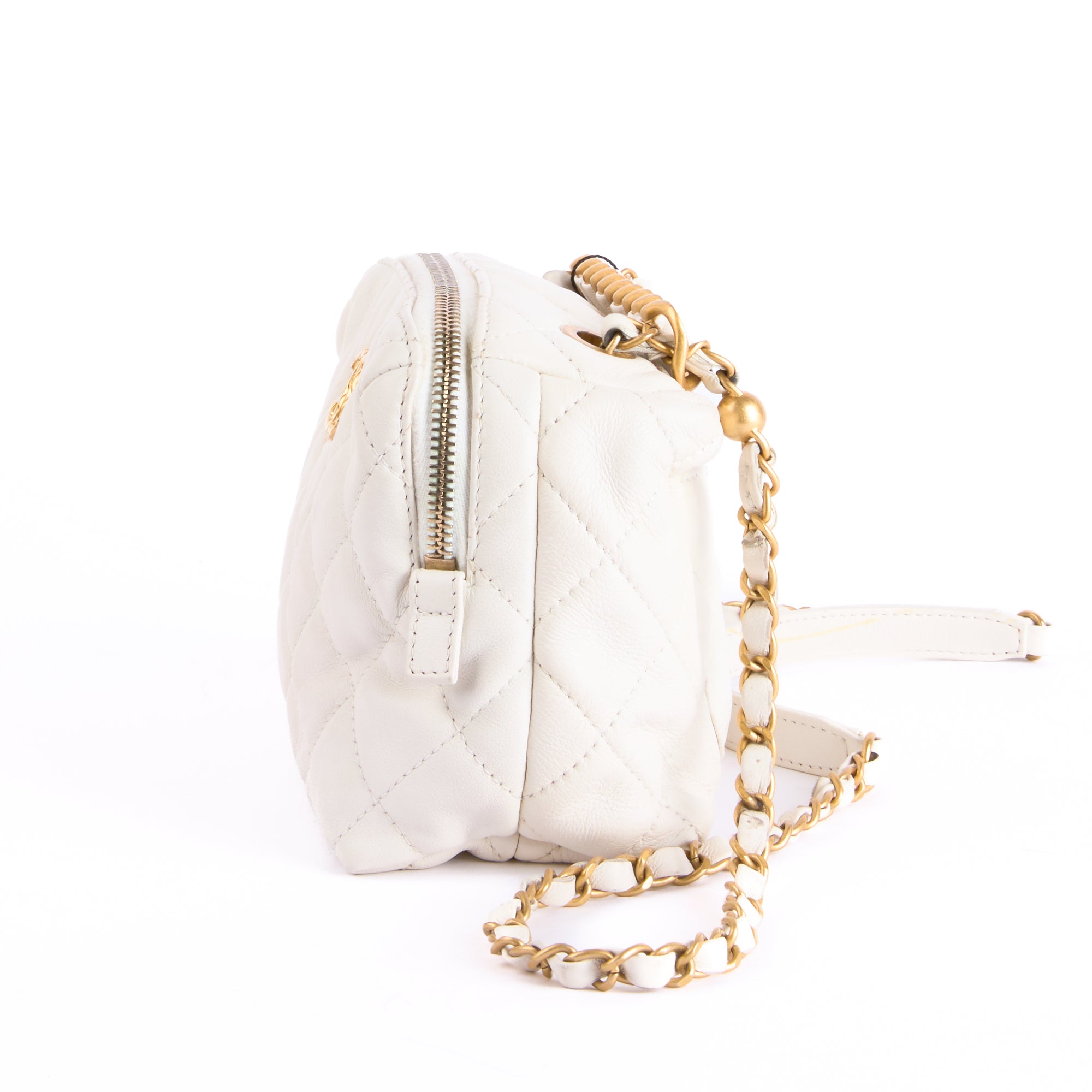 CHANEL - Sac Vanity Vanité Blanc - Hand Bag