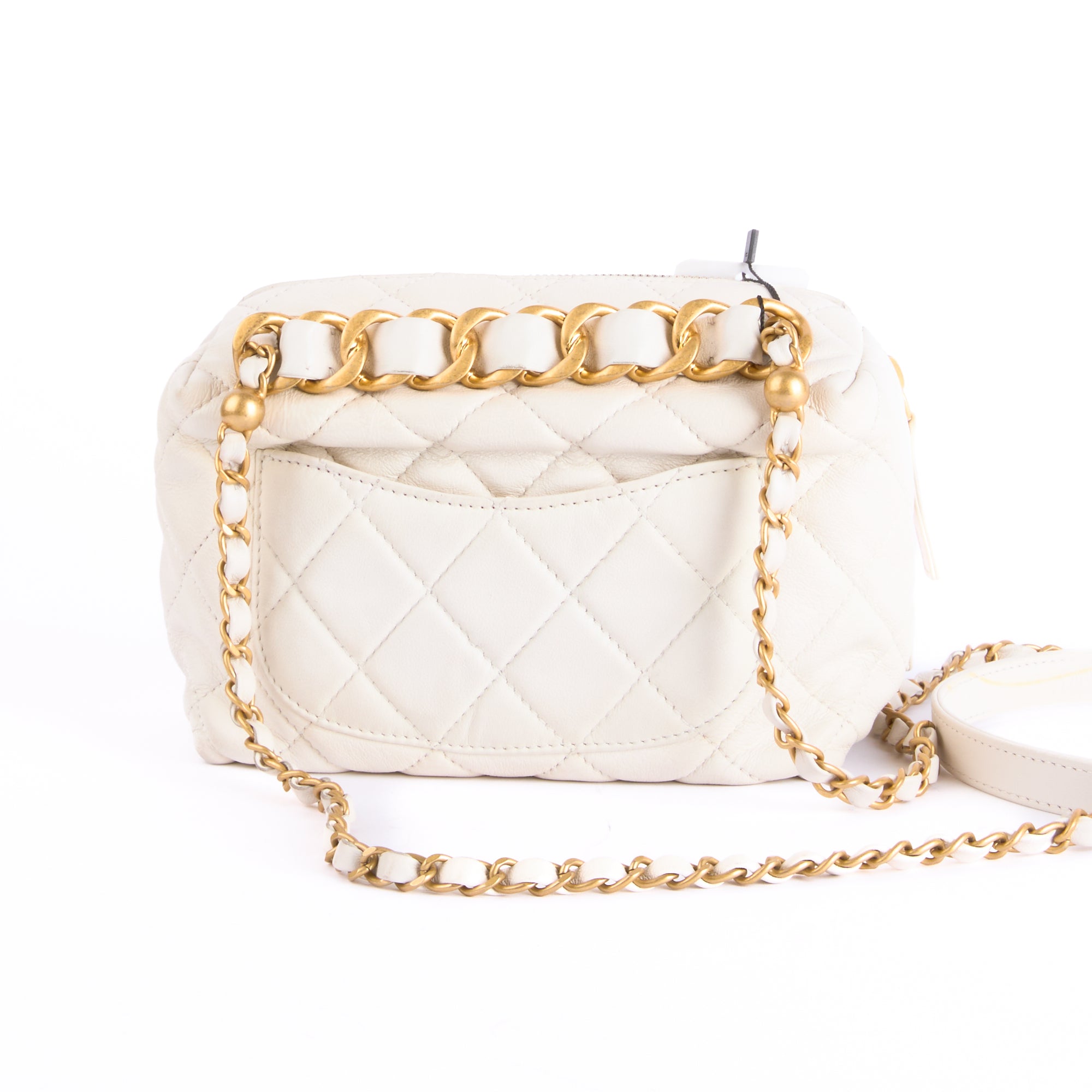 CHANEL - Sac Vanity Vanité Blanc - Hand Bag