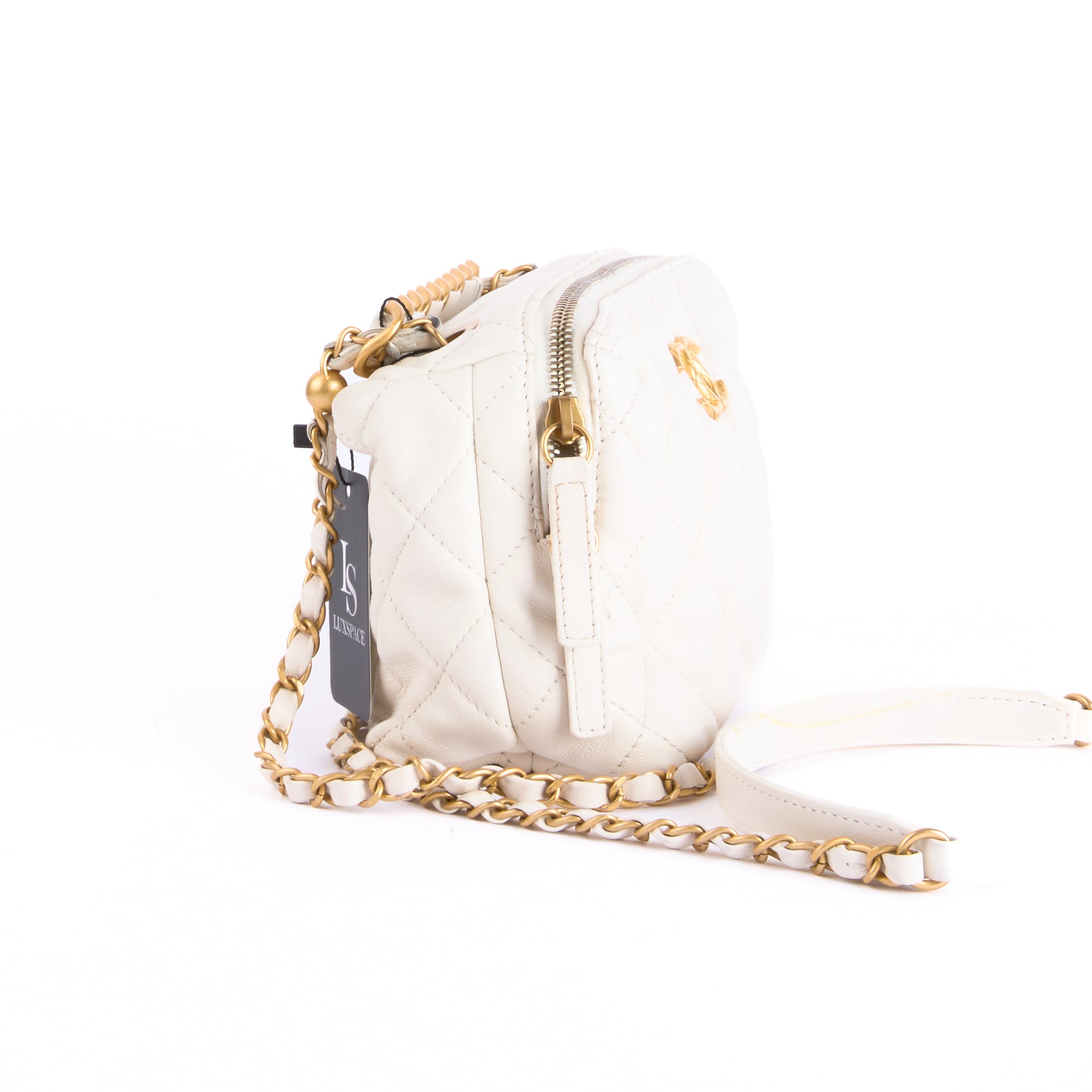 CHANEL - Sac Vanity Vanité Blanc - Hand Bag