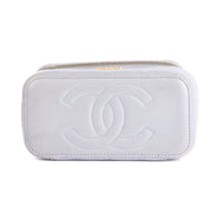 CHANEL - Sac bandoulière Vanity Logo cc cuir Gris - Hand Shoulder Bag