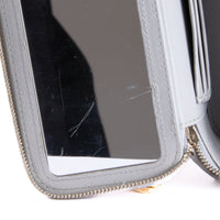 CHANEL - Sac bandoulière Vanity Logo cc cuir Gris - Hand Shoulder Bag