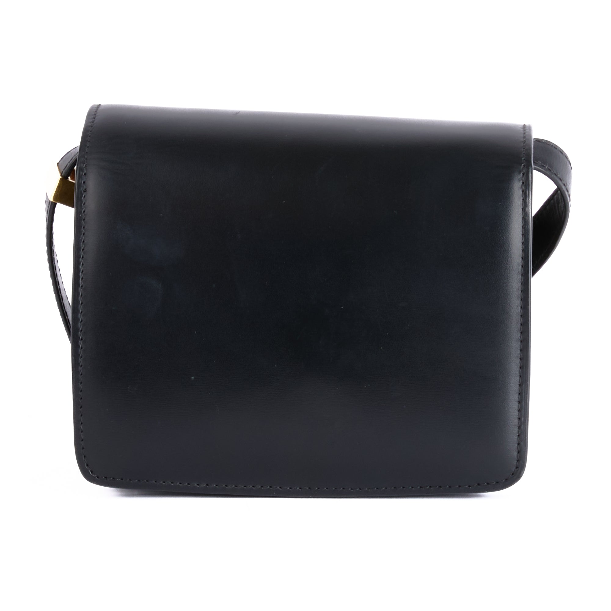 CELINE - Sac bandoulière Mini Box cuir noir - Hand Bag