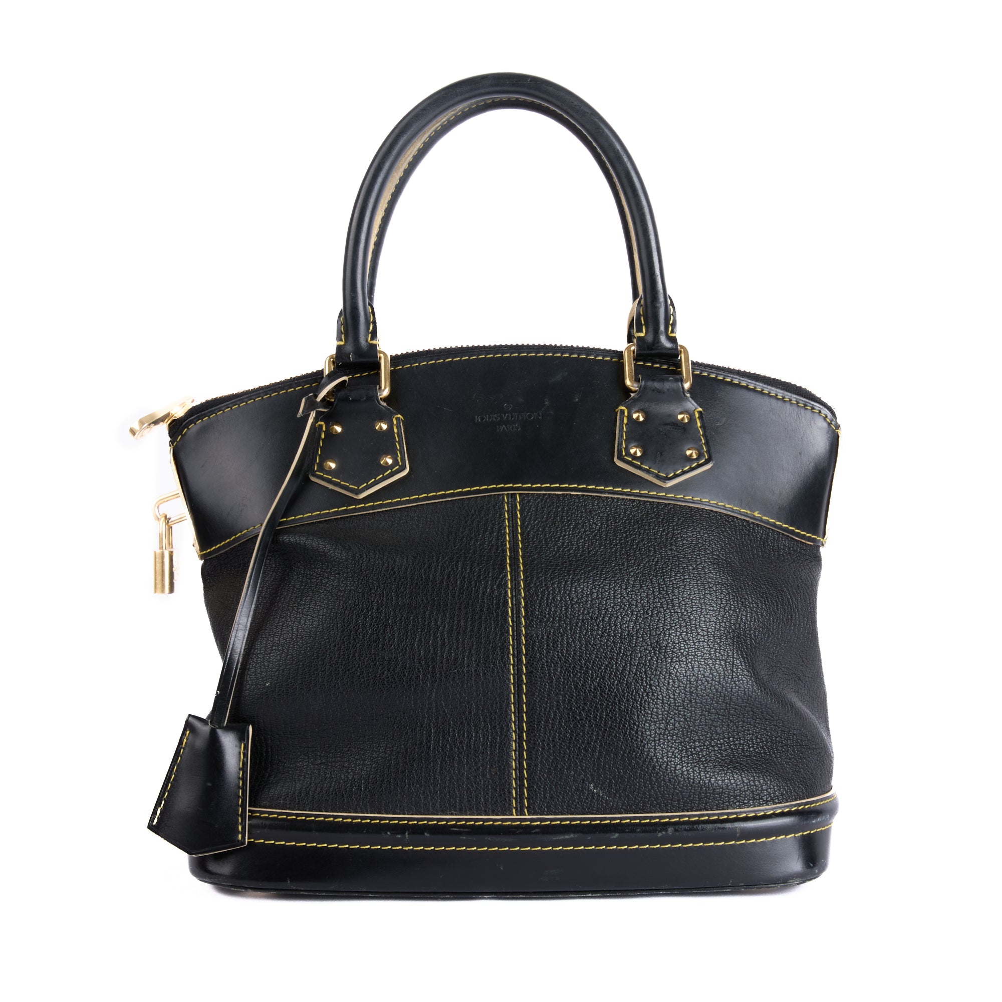 LOUIS VUITTON - Sac à main Suhali Lockit PM cuir noir - Hand Bag
