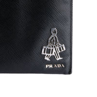 PRADA - Sac Pochette Voyage cuir Saffiano Noir - Clutch Pouch