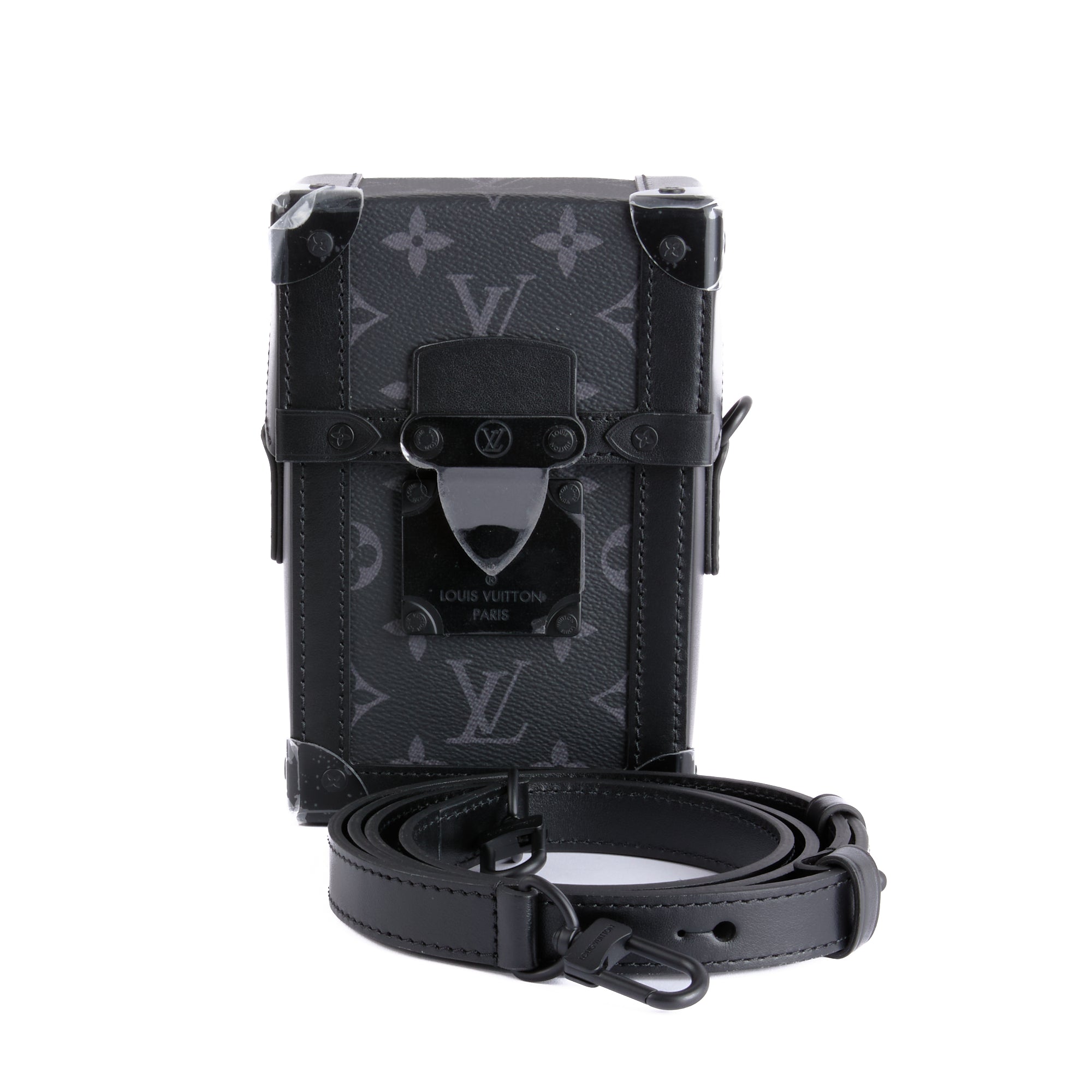 LOUIS VUITTON - Sac bandoulière Trunk Vertical Toile Monogram Eclipse - Hand Bag