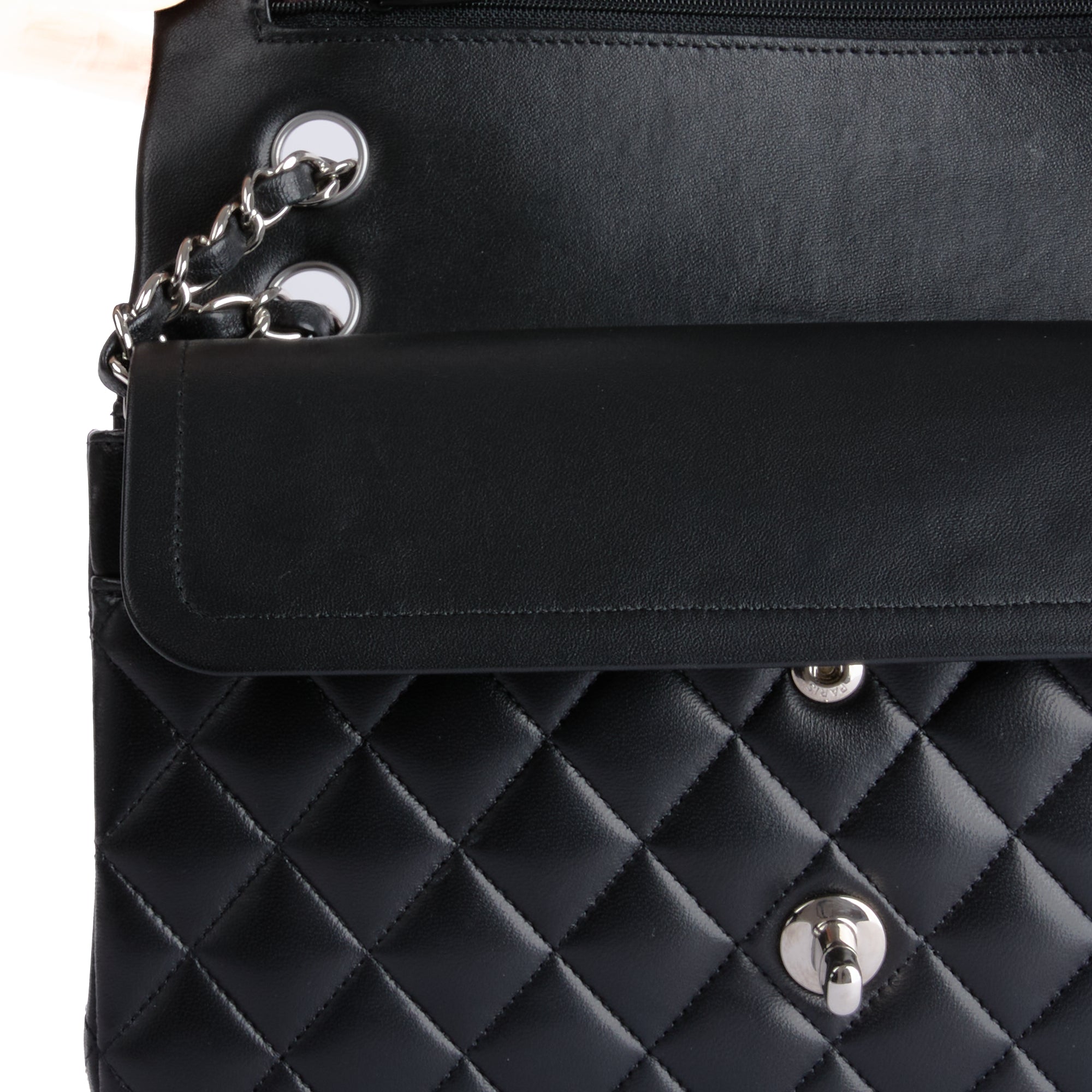CHANEL - Timeless Classique Medium Silver Shoulder Bag 