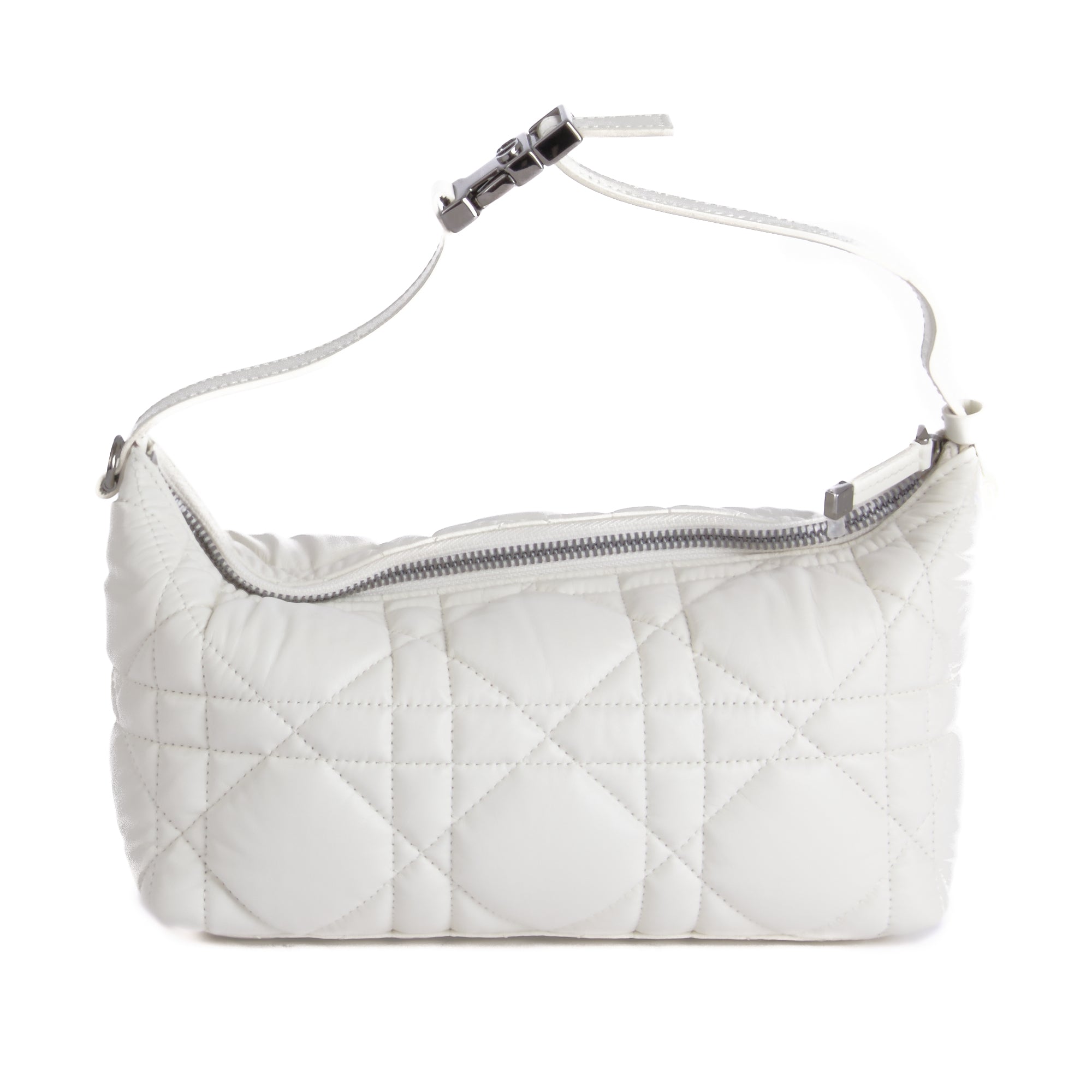 DIOR - Sac à main Pochette Nomad DiorTravel cuir blanc - Hand Bag