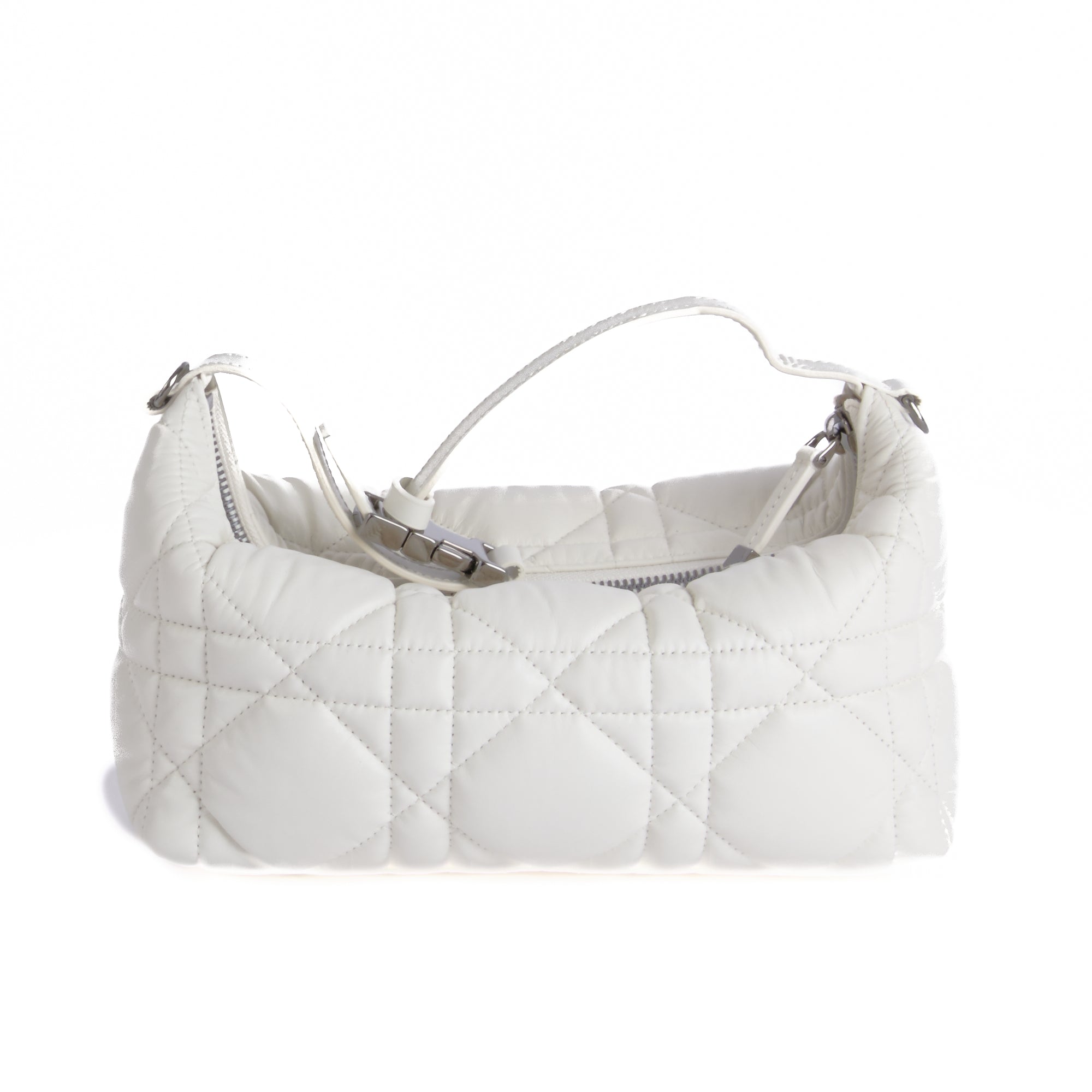 DIOR - Sac à main Pochette Nomad DiorTravel cuir blanc - Hand Bag