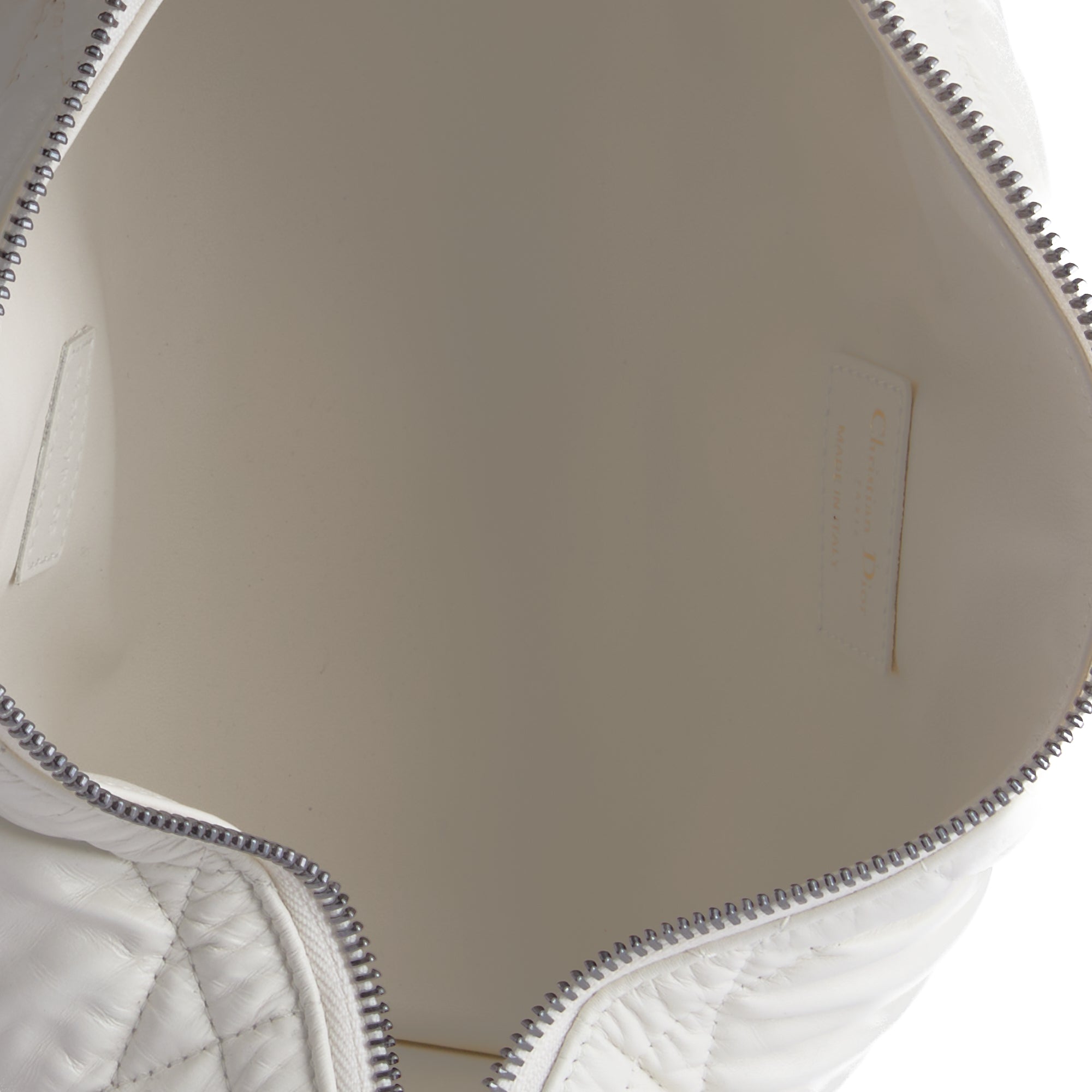 DIOR - Sac à main Pochette Nomad DiorTravel cuir blanc - Hand Bag