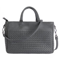 BOTTEGA VENETA - Sac à main Cabas cuir Intrecciato gris - Hand Bag