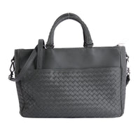 BOTTEGA VENETA - Sac à main Cabas cuir Intrecciato gris - Hand Bag