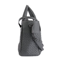 BOTTEGA VENETA - Sac à main Cabas cuir Intrecciato gris - Hand Bag