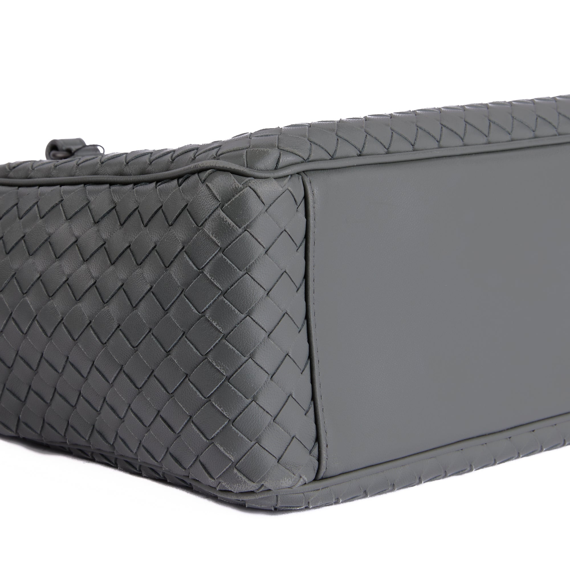 BOTTEGA VENETA - Sac à main Cabas cuir Intrecciato gris - Hand Bag