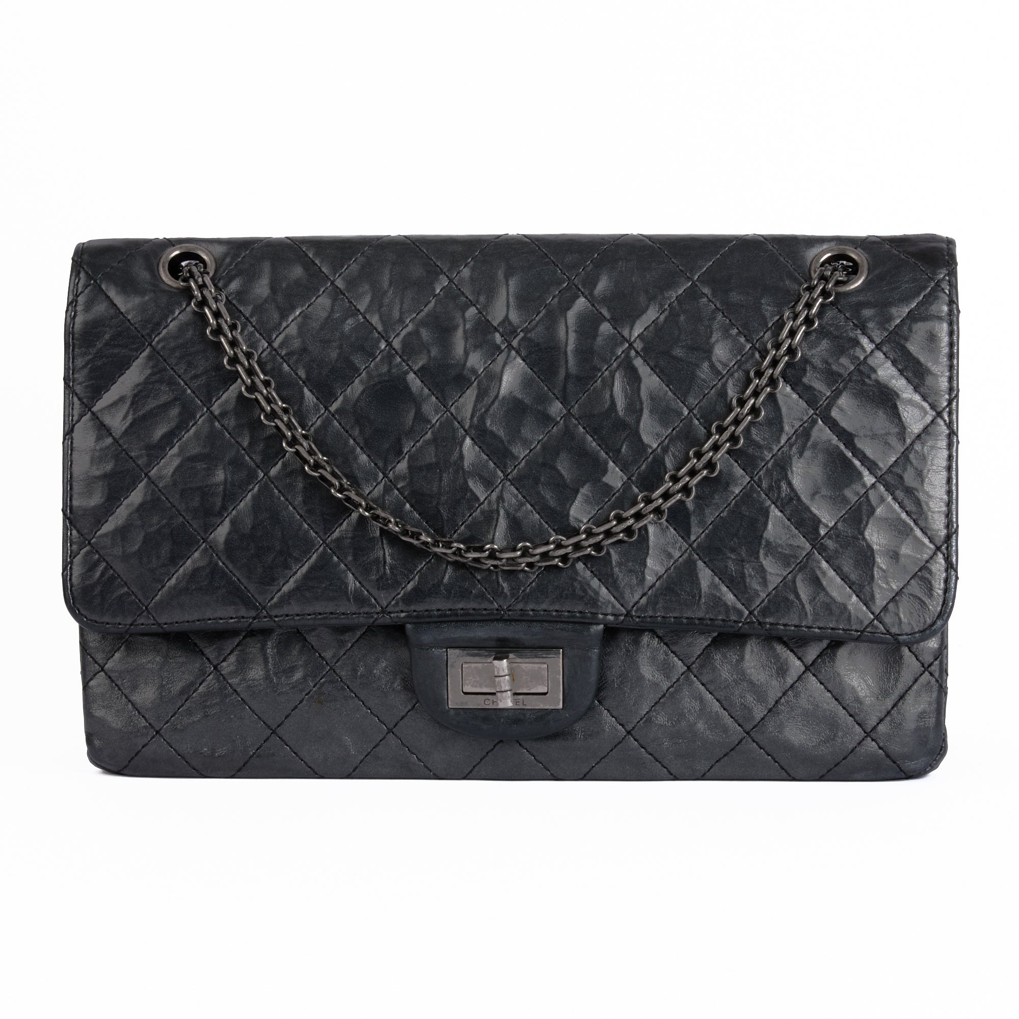 CHANEL - Sac 2.55 Argenté - Shoulder Bag