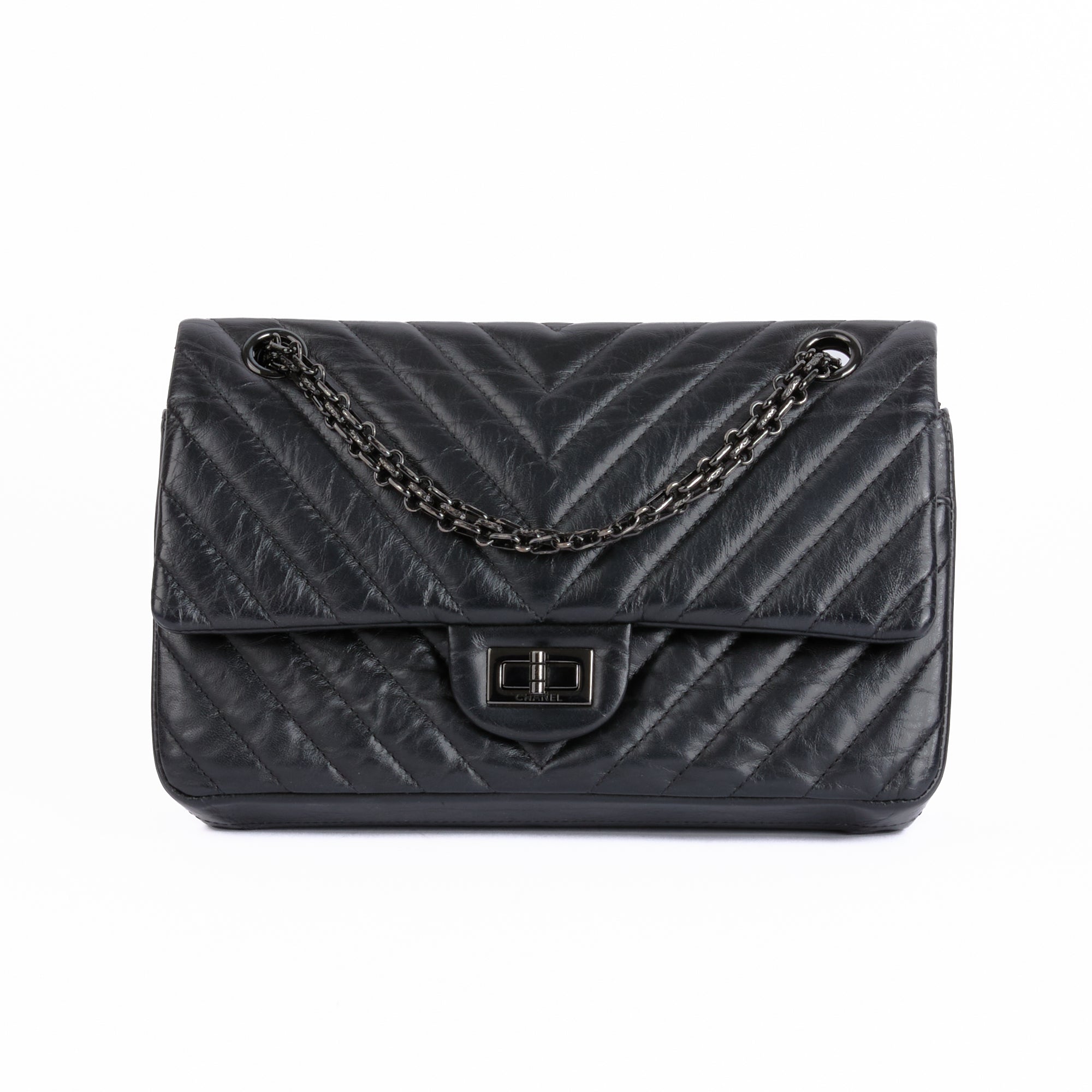 CHANEL - Sac Bandoulière 2.55 All Black - Shoulder Bag