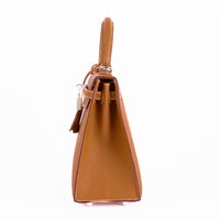 HERMES - Kelly 25 Sellier handbag in Epsom Gold leather - Hand Bag