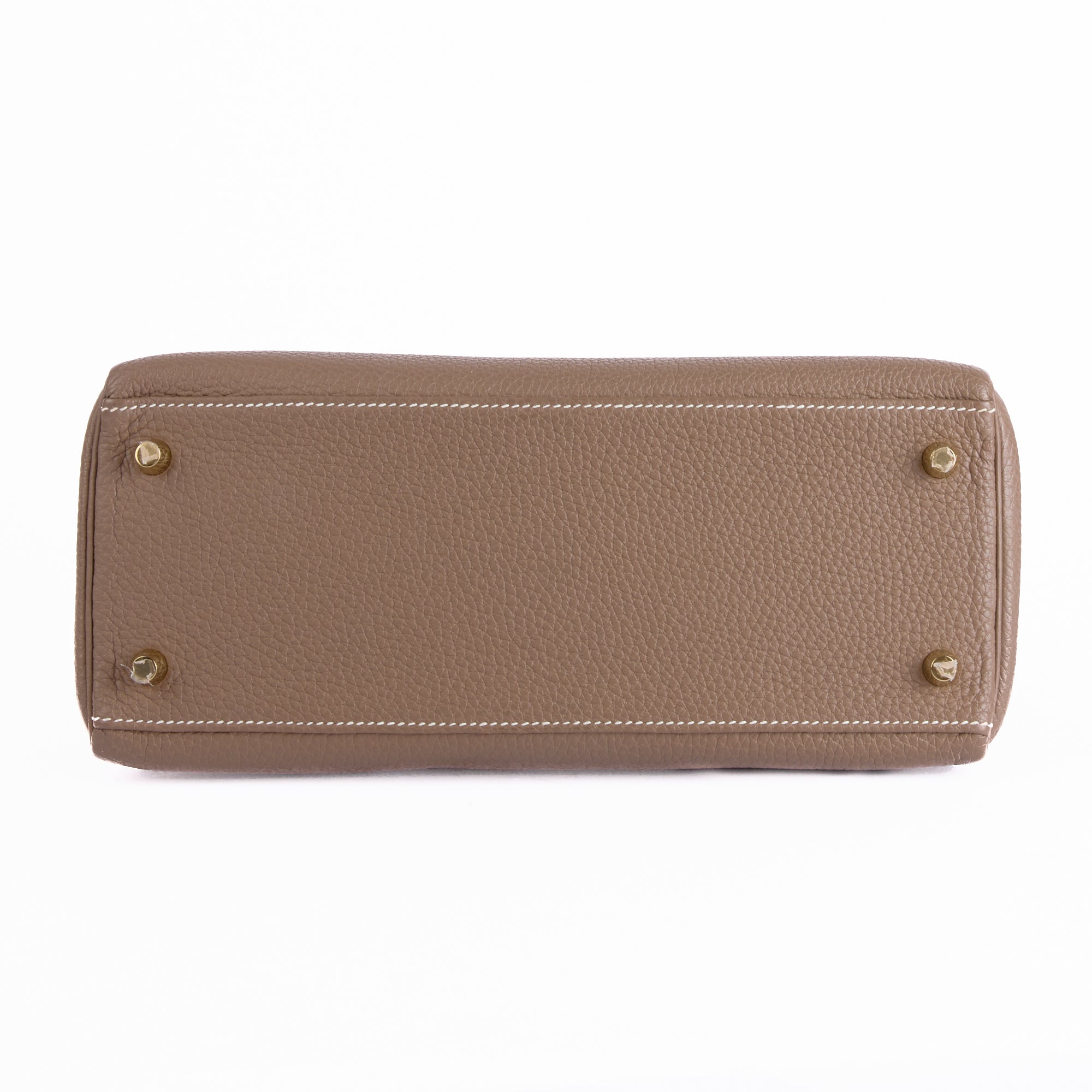 HERMES - Sac à main Kelly 28 cuir Togo Étoupe - Hand Bag