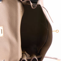 HERMES - Sac à main Kelly 28 cuir Togo Étoupe - Hand Bag