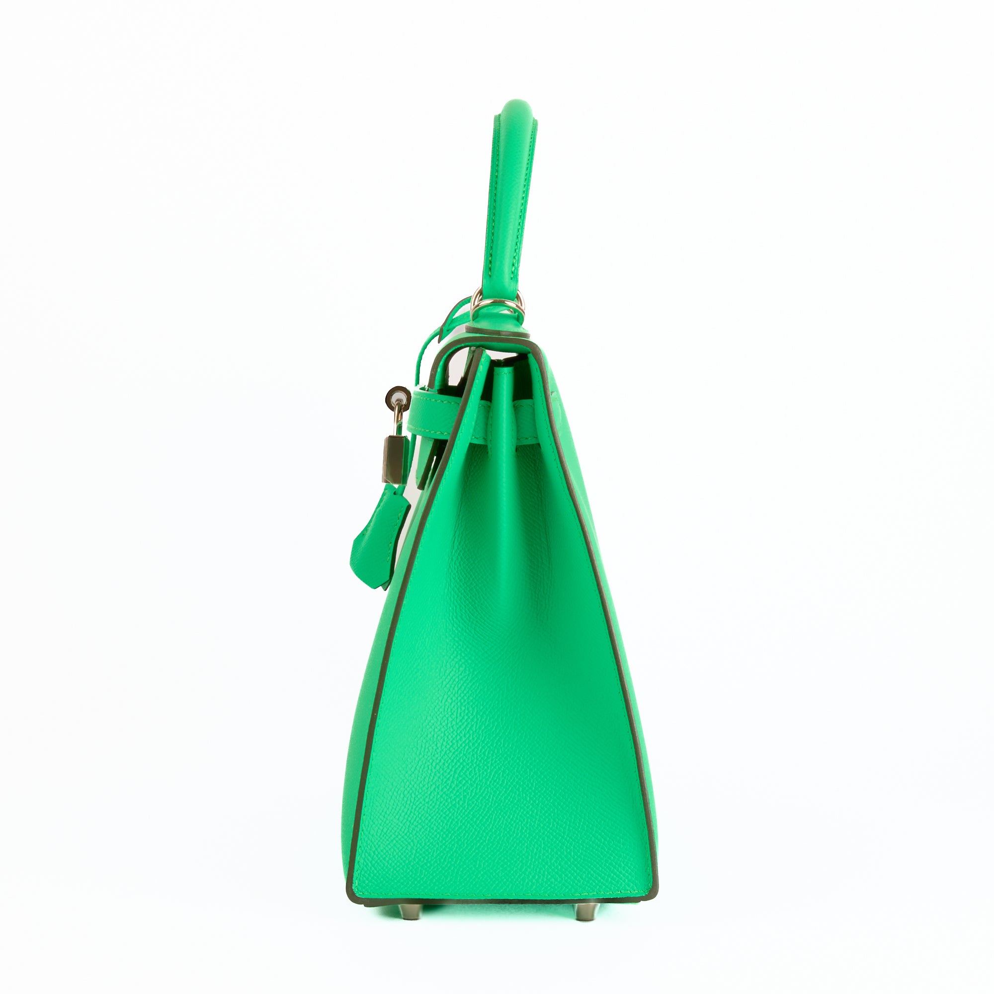 HERMES - Sac à main Kelly 28 cuir Epsom Vert Comics - Hand Bag