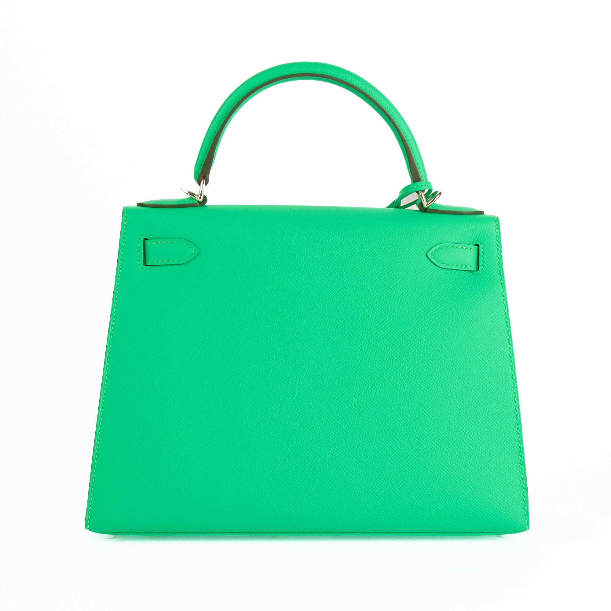 HERMES - Sac à main Kelly 28 cuir Epsom Vert Comics - Hand Bag