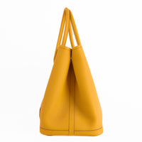 HERMES - Garden Party 36 Handbag in Amber Yellow Country Cowhide Leather - Hand Bag