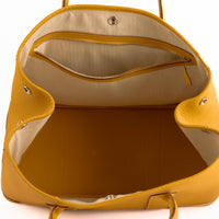 HERMES - Garden Party 36 Handbag in Amber Yellow Country Cowhide Leather - Hand Bag